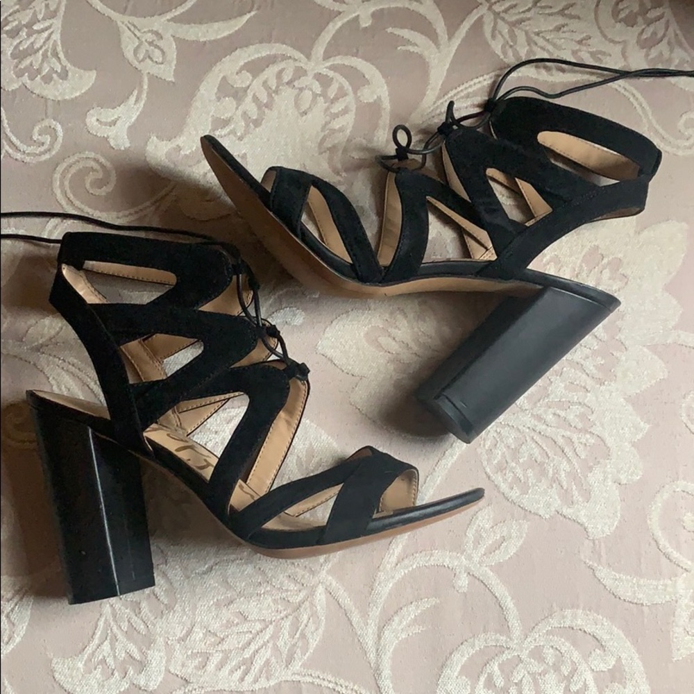 SOLD - Sam Edelman Block Heel (tie up)
